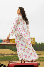 Printed Cotton Silk Maxi