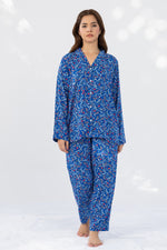 Printed Silk Night Suit