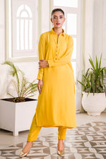 Yellow Mustard Collar Dress