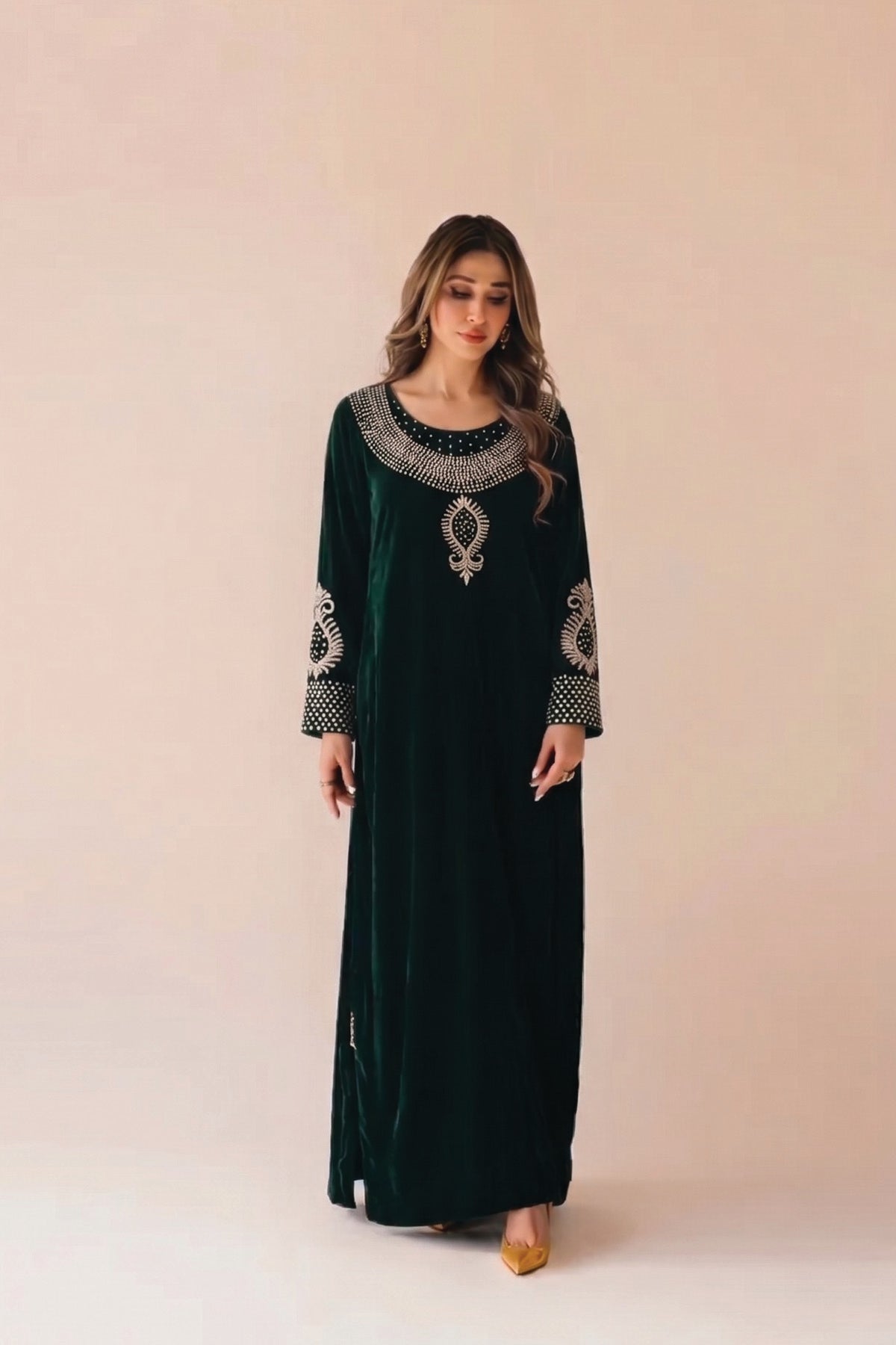Velvet Long Kaftan