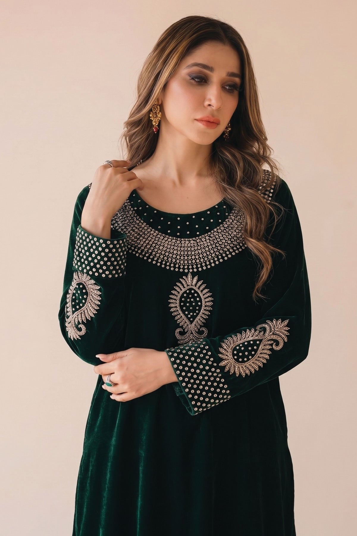 Velvet Long Kaftan