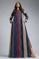 Printed Wool Kaftan