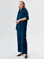 Teal Blue Crepe Co-ord Set