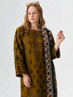 3 Piece Khaddar Suit-Printed