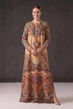 Printed Wool Kaftan