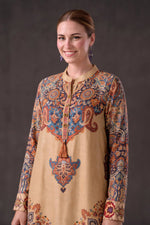 Printed Wool Kaftan