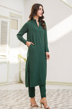 Lush Green V-Neck Dress