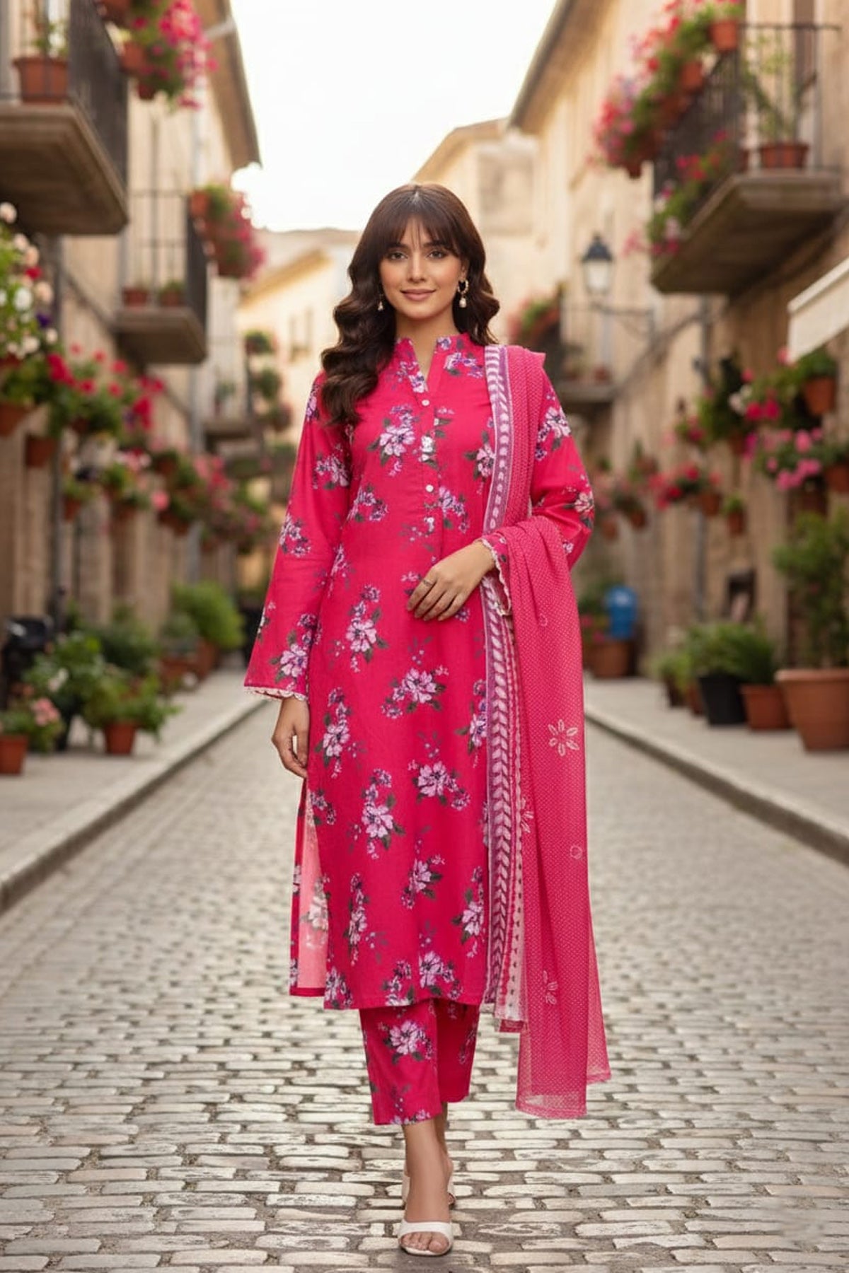 Digital Printed Lawn 3Piece (Pret)