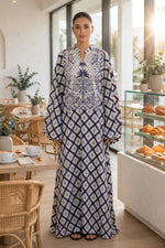 Printed Kaftan Dress