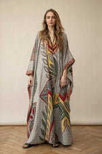 Printed Kaftan Dress