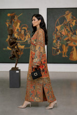 Printed Kaftan Dress