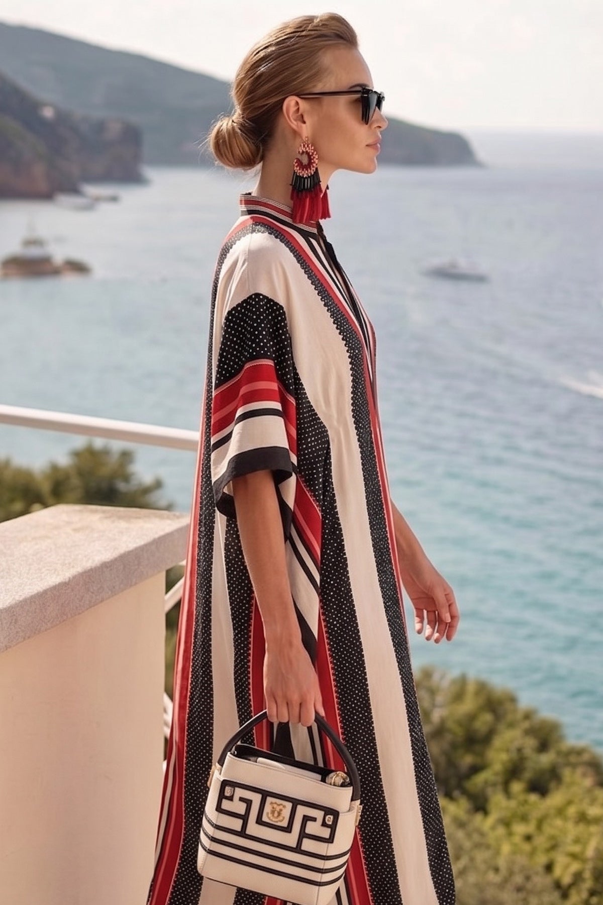 Printed Kaftan Dress