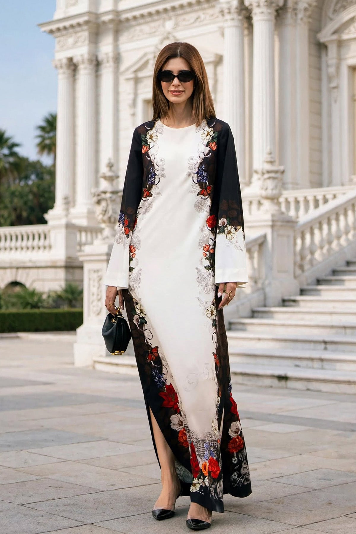 Printed Kaftan Dress
