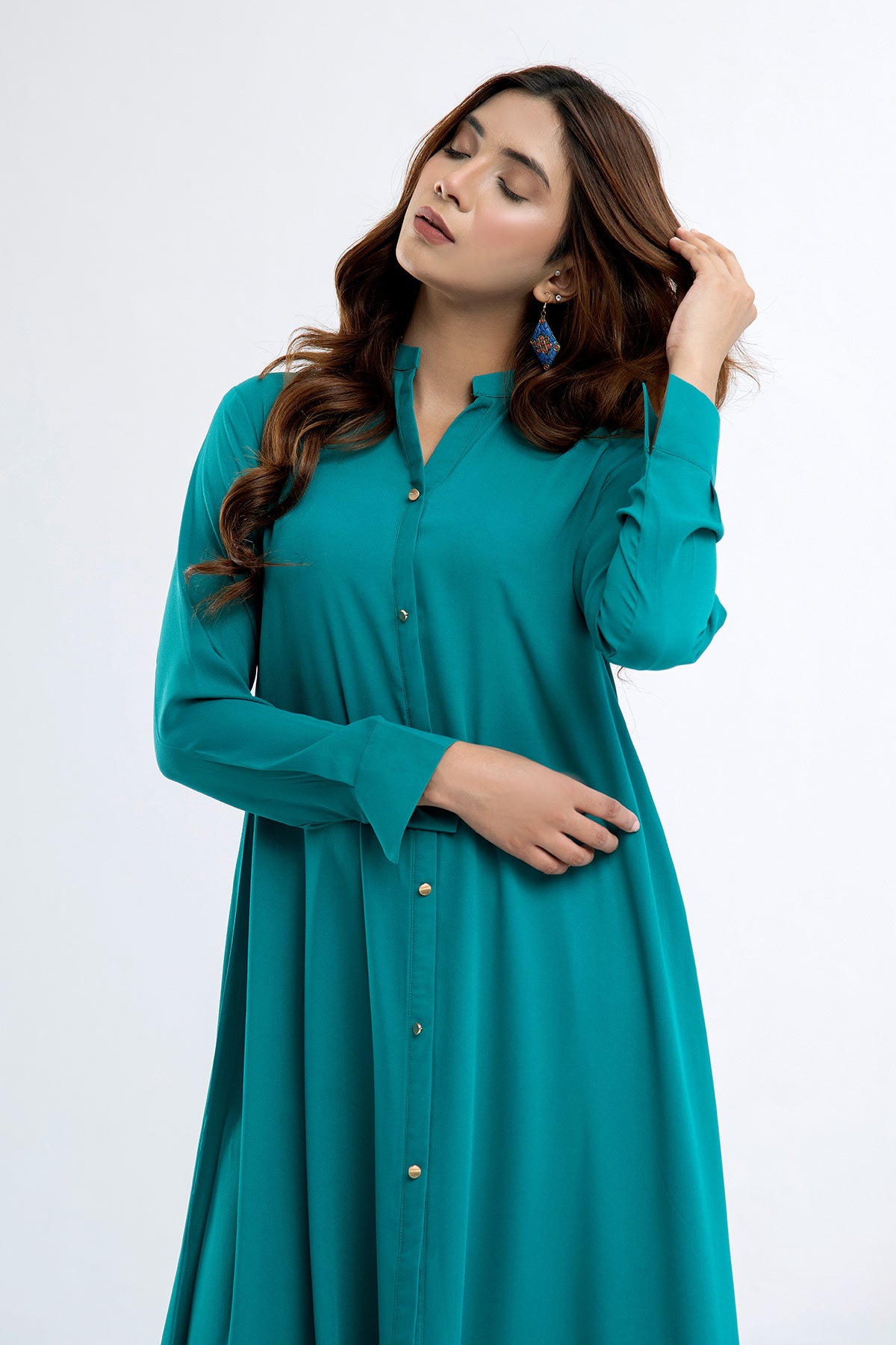 Teal Stylish Dress