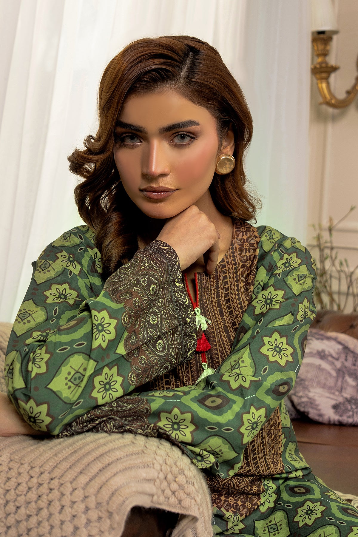 2 Piece Khaddar Suit-Printed