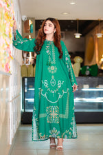 Printed Kaftan Dress