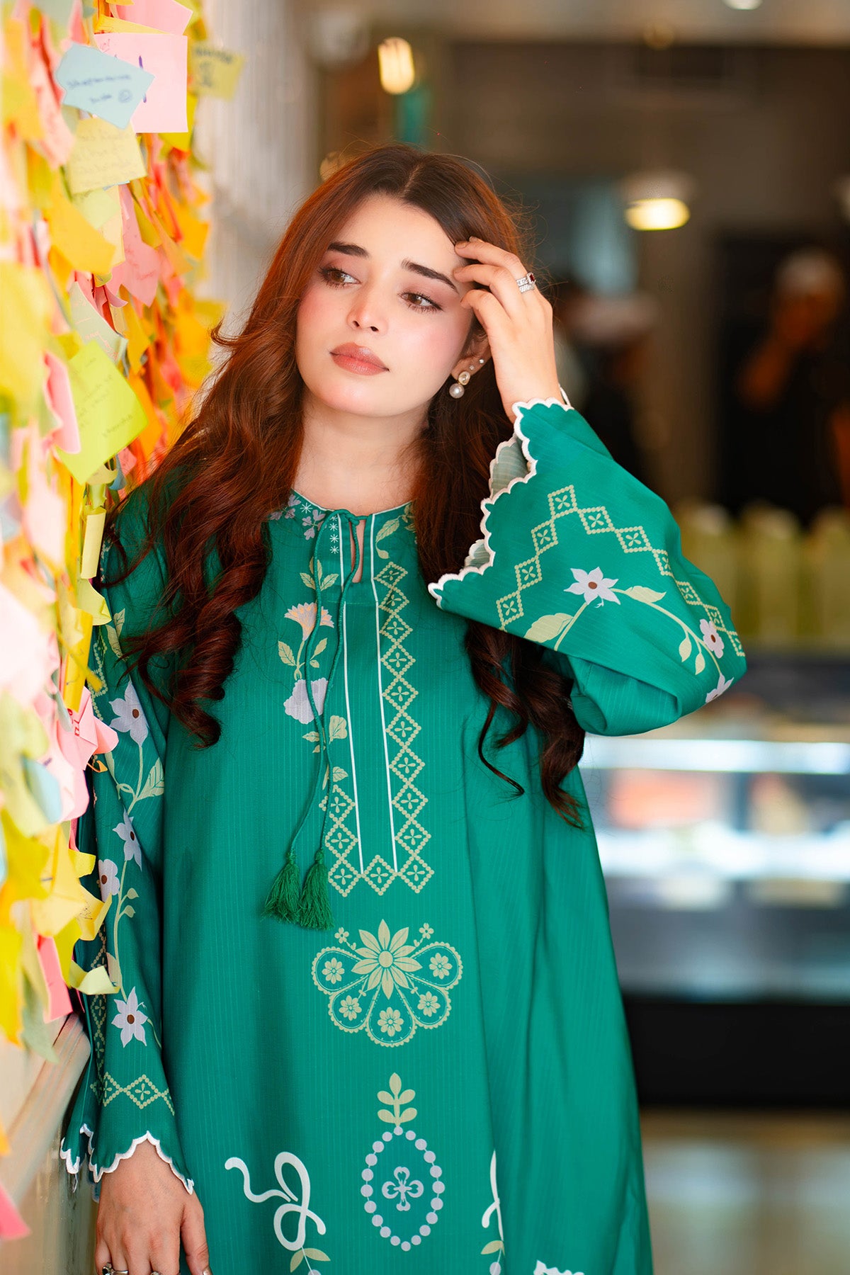 Printed Kaftan Dress