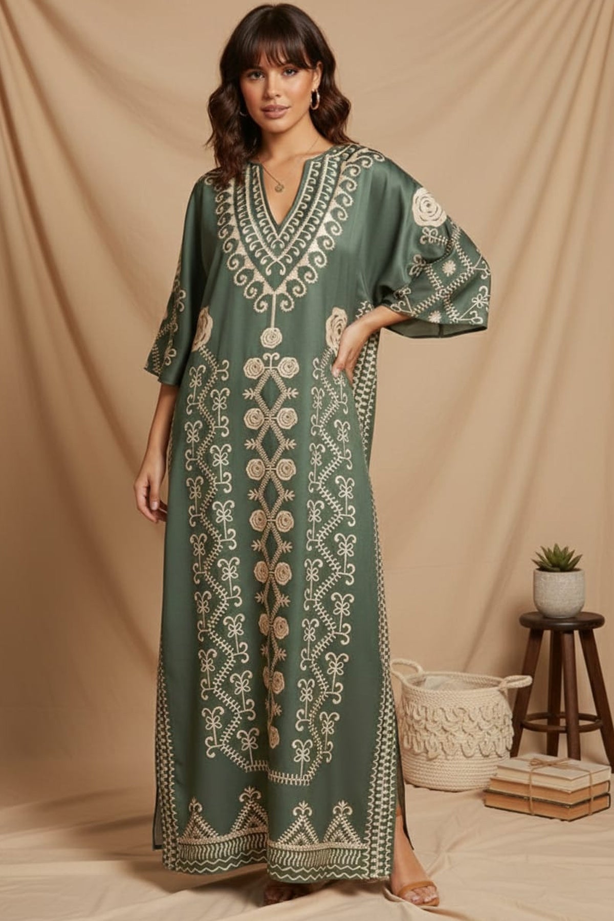 Kopar Kaftan Dress