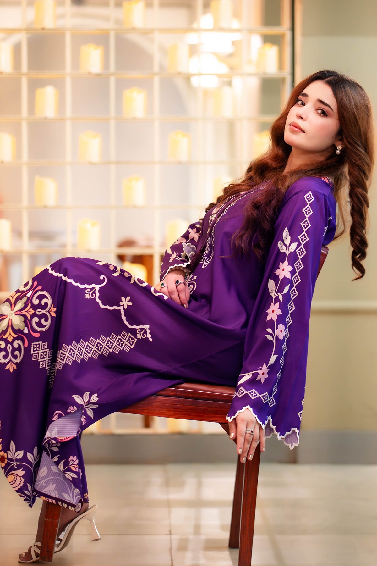 Printed Kaftan Dress