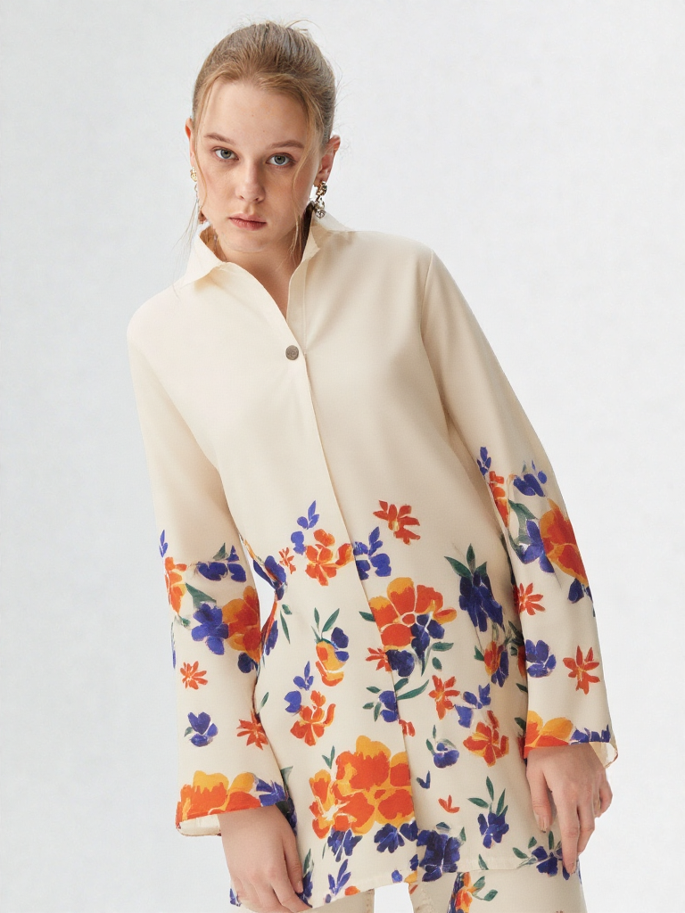 Printed Crepe Co-ord Set