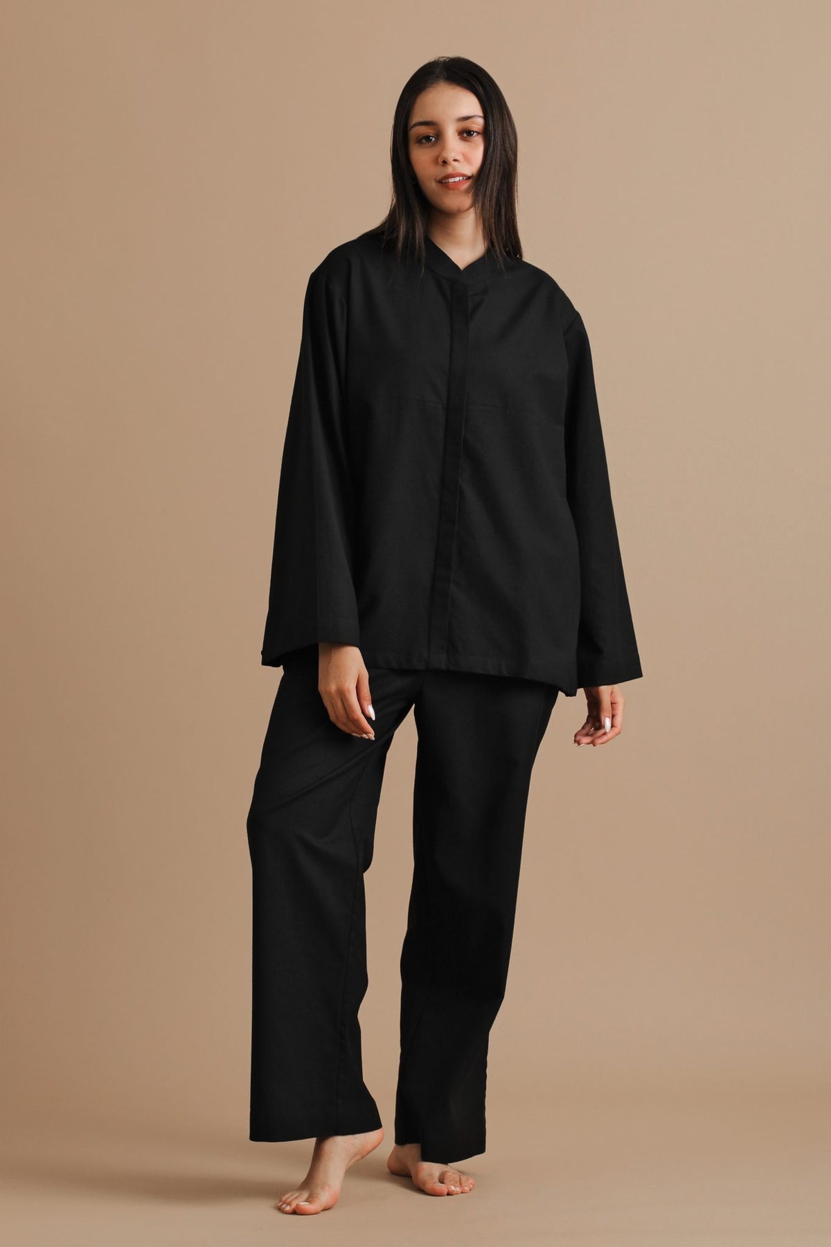 Black Crepe Co-ord Set