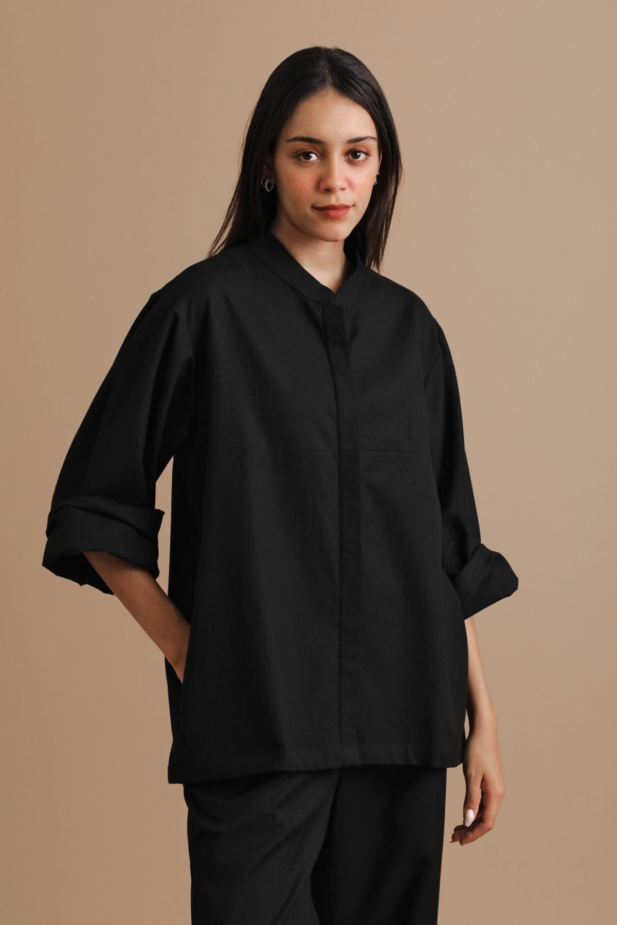 Black Crepe Co-ord Set