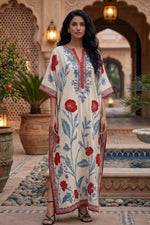 Printed Kaftan Dress