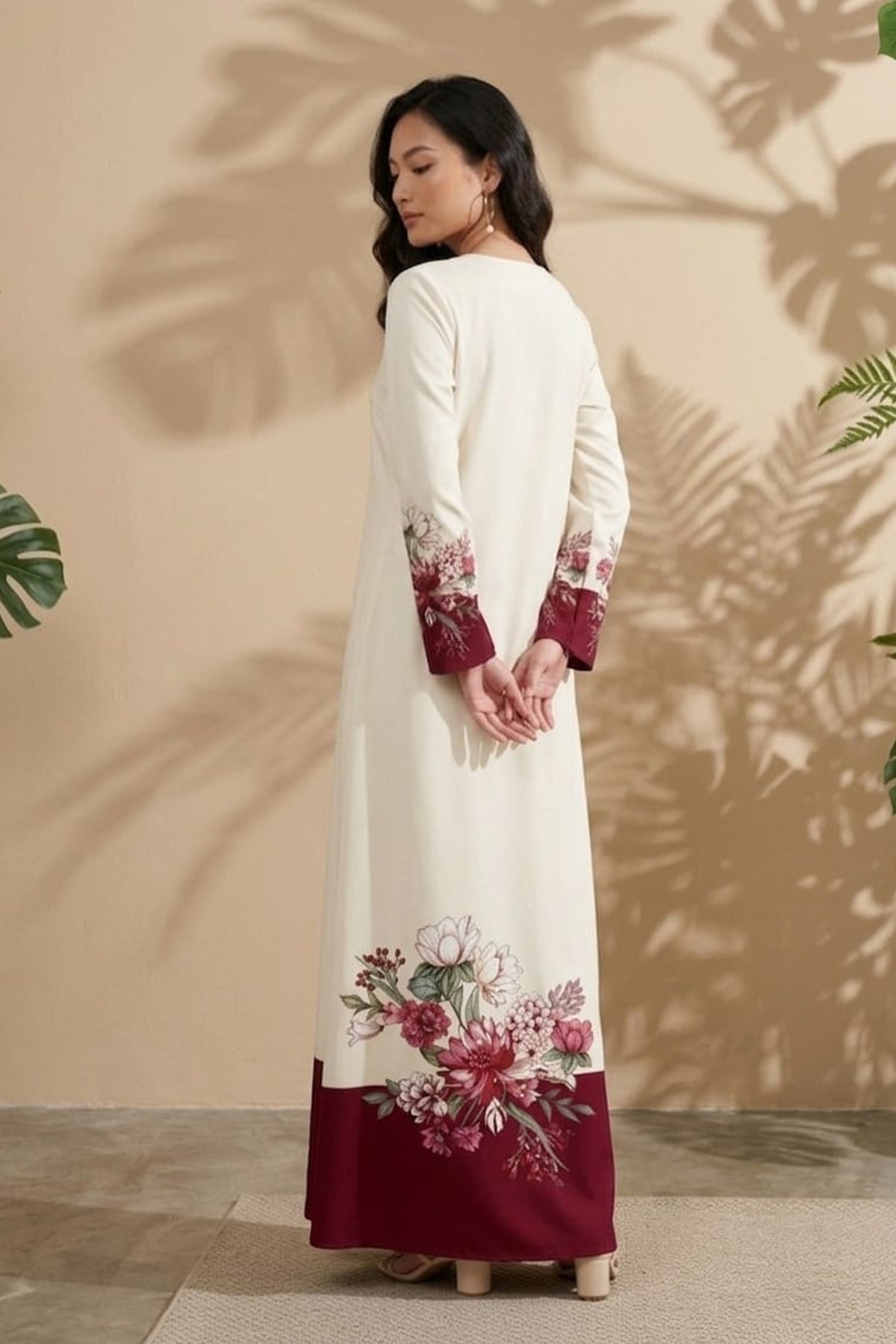 Printed Kaftan Dress