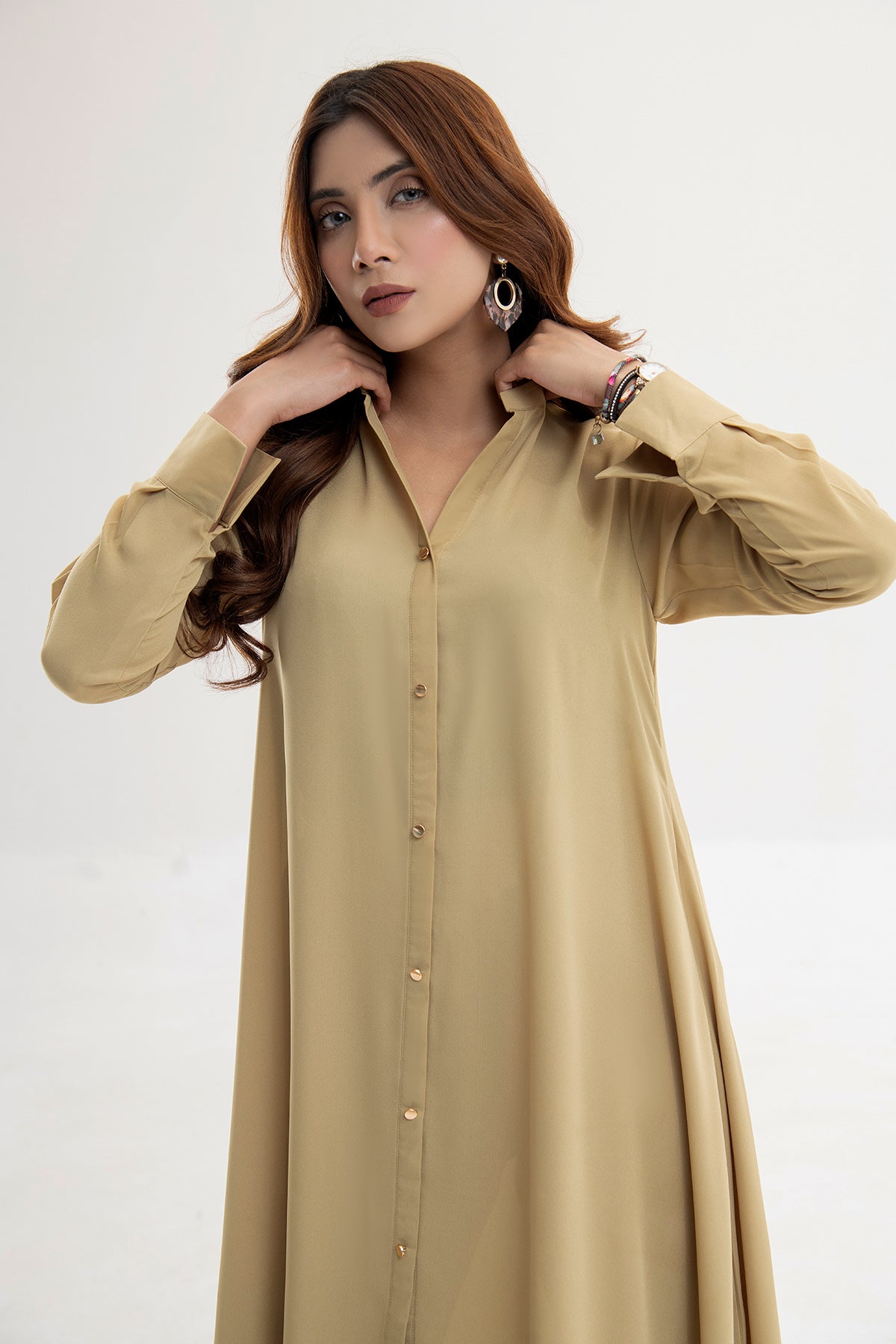 Beige Stylish Dress