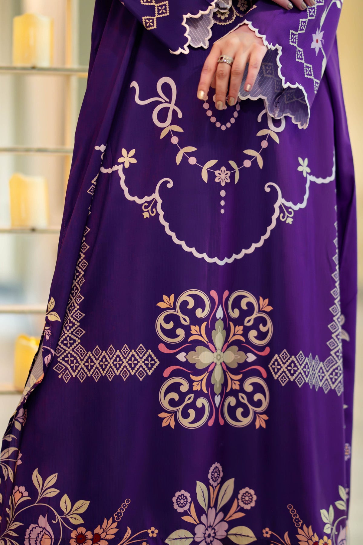 Printed Kaftan Dress