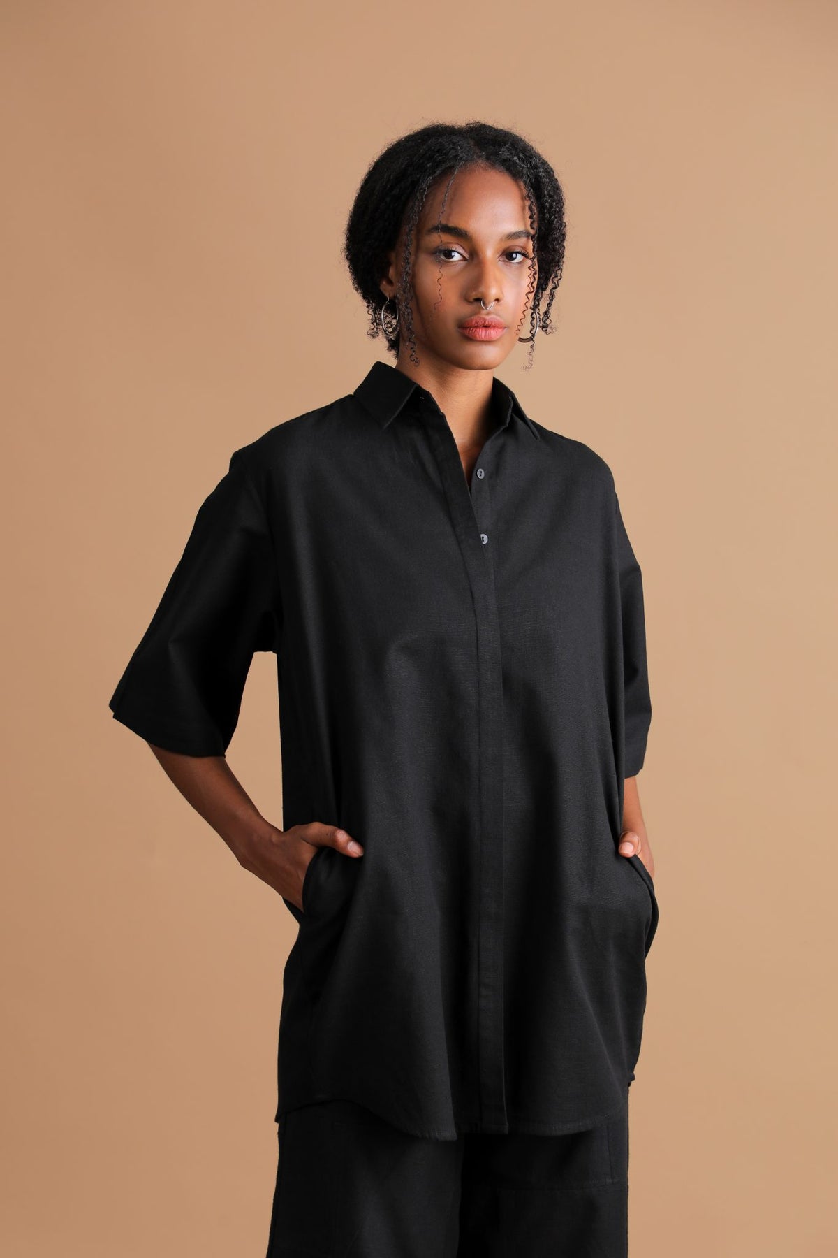 Black Crepe Co-ord Set