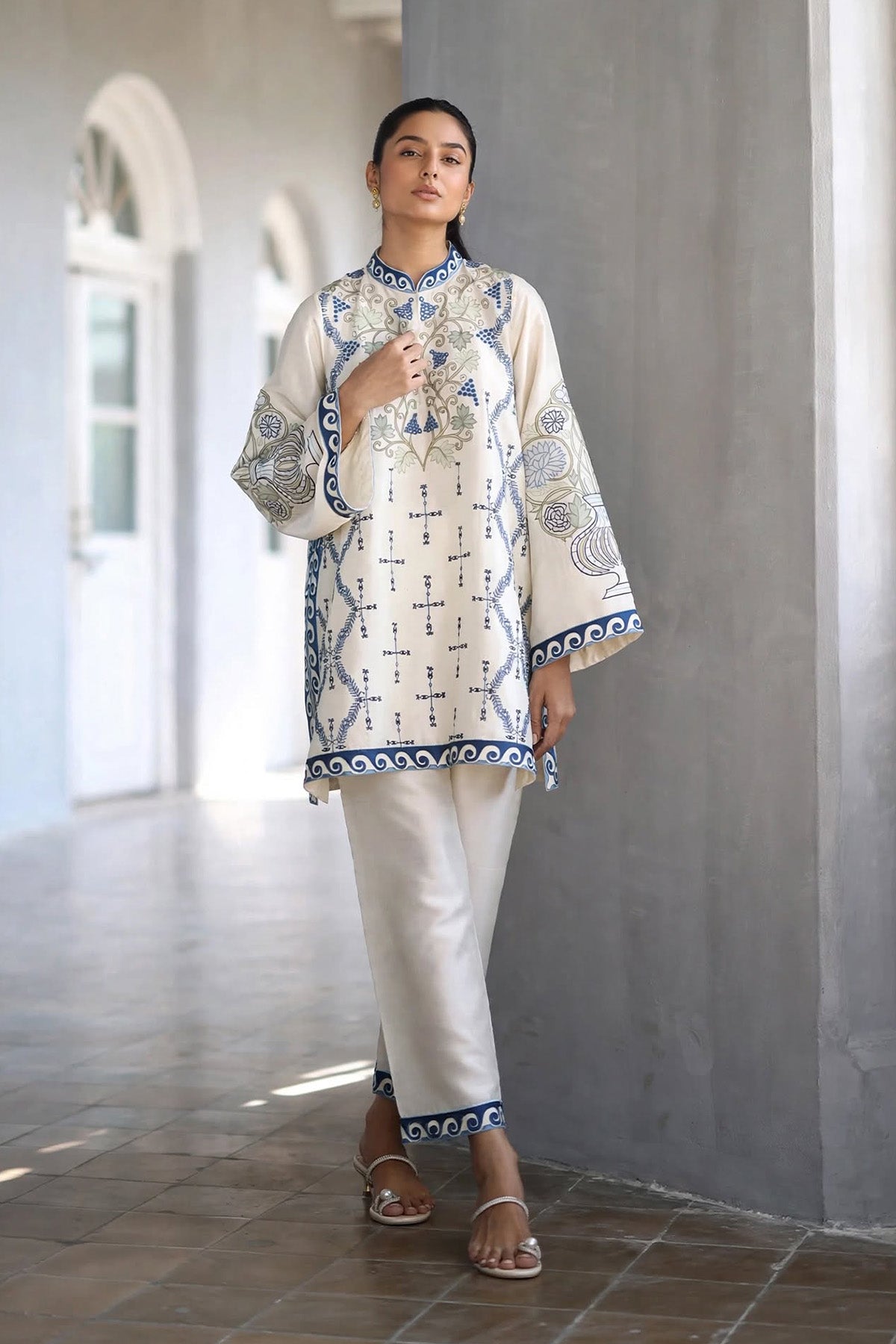 Printed Crepe Co-ord Set