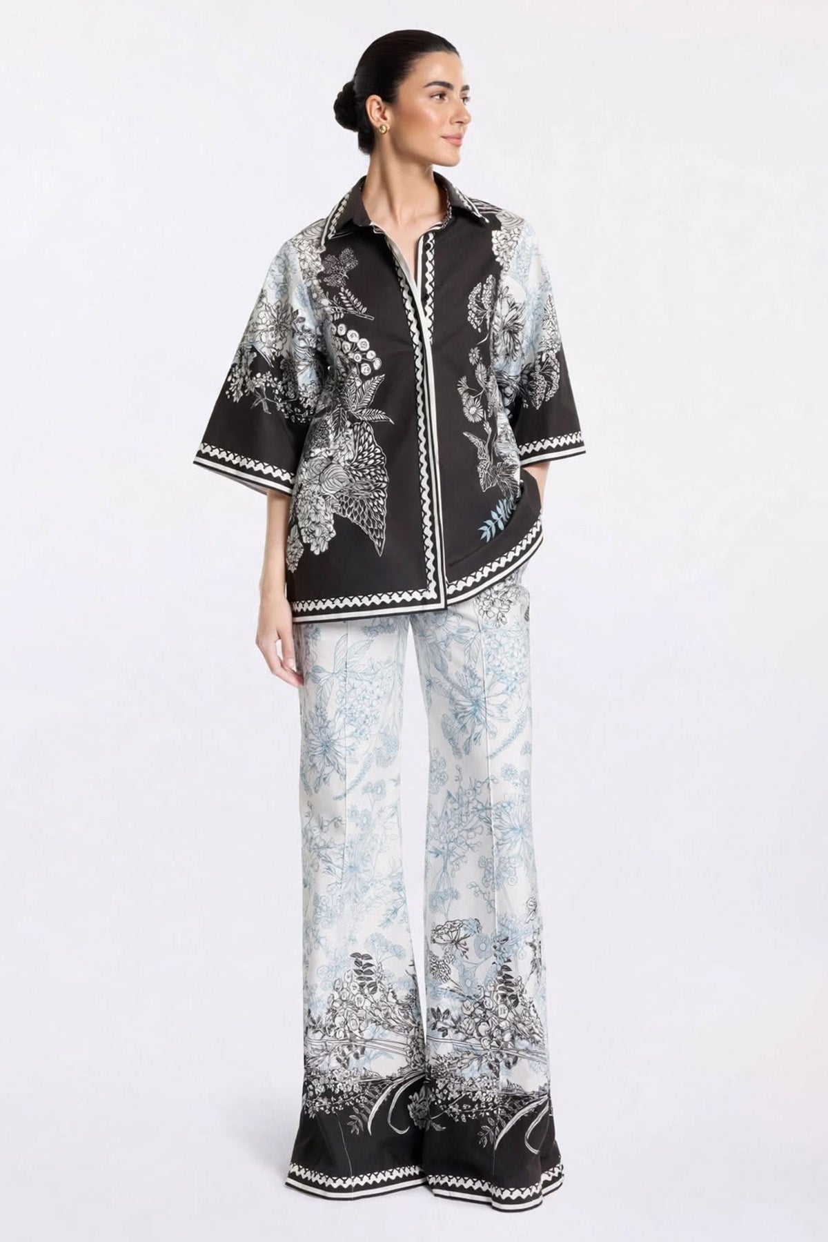 Printed Crepe Co-ord Set