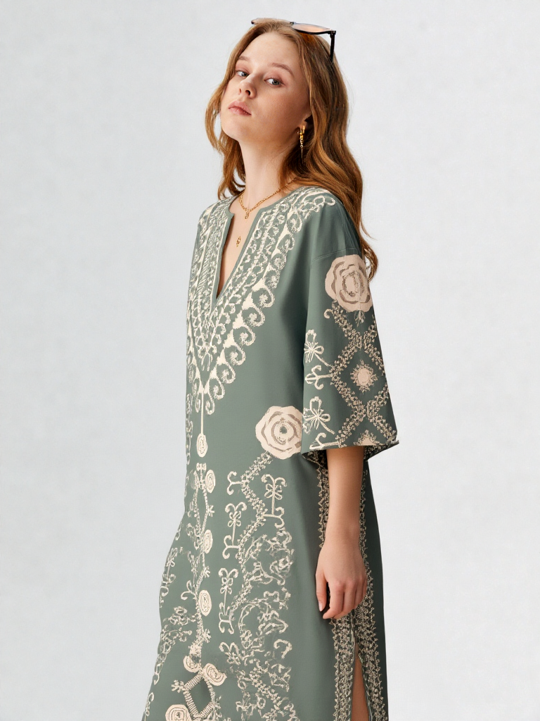 Kopar Kaftan Dress