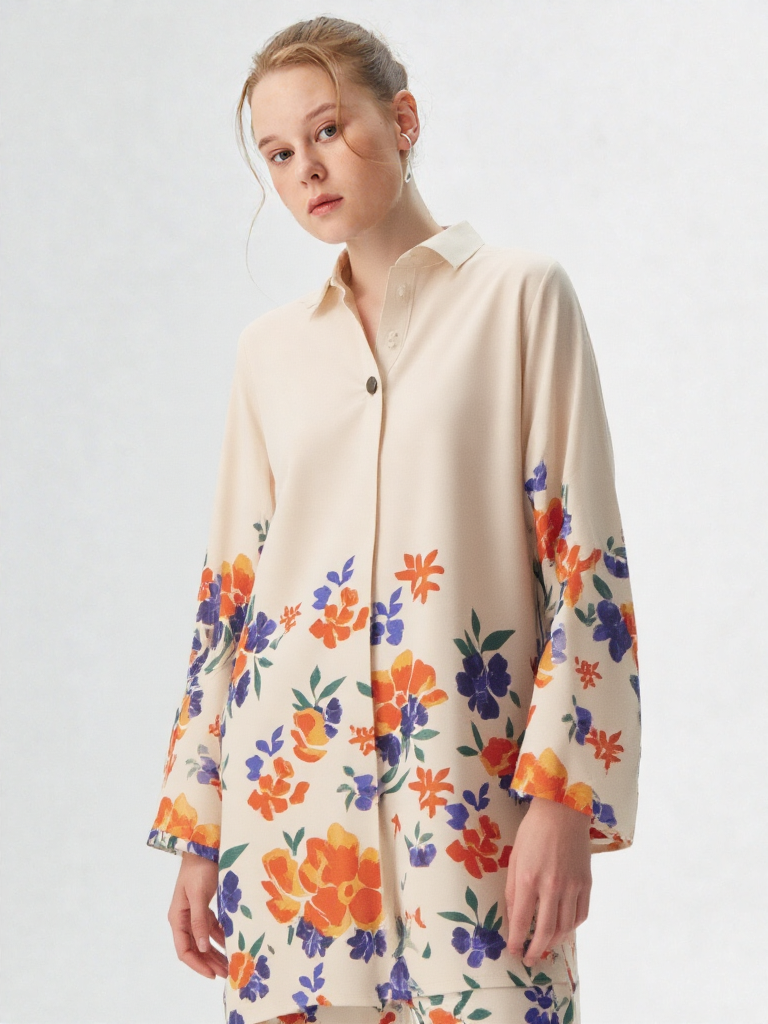 Printed Crepe Co-ord Set