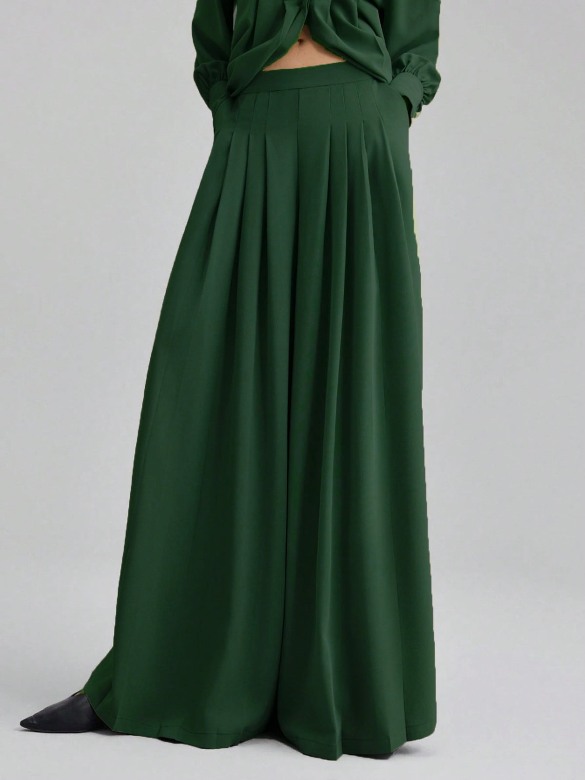 Green Crepe Dress