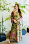 Printed Kaftan Dress