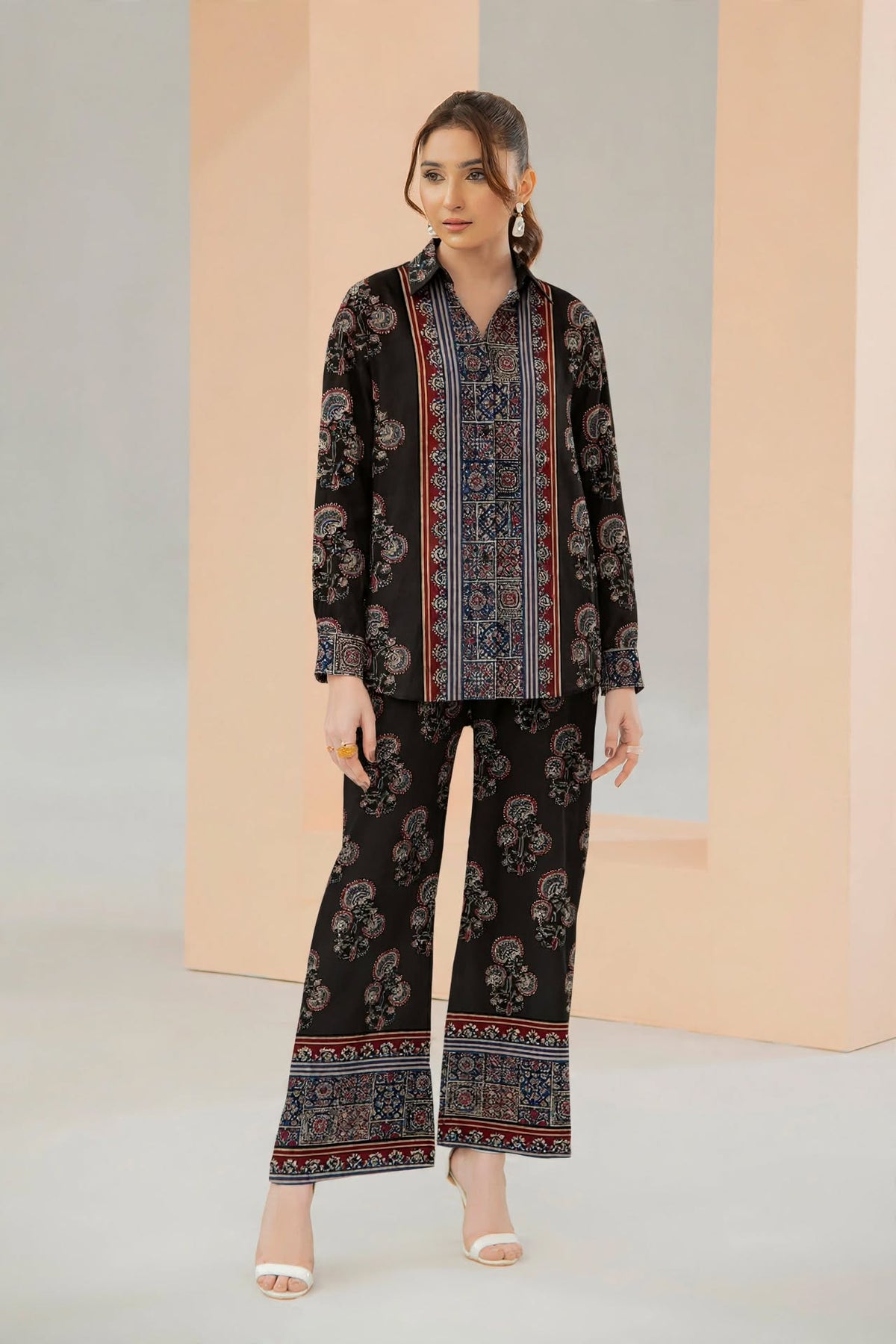 Printed Crepe Co-ord Set