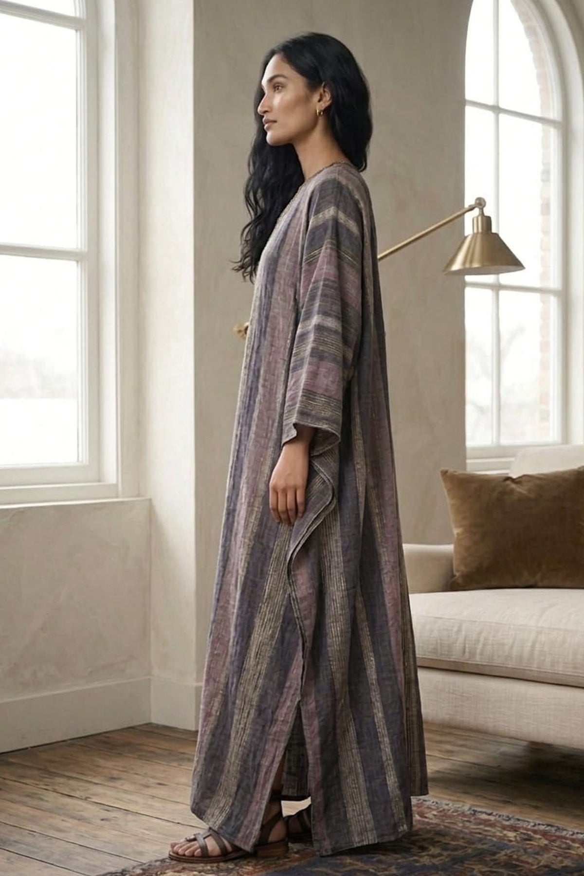 Printed Kaftan Dress
