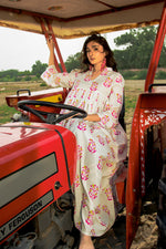 Printed Cotton Silk Maxi