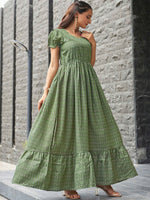 Printed Cotton Silk Maxi