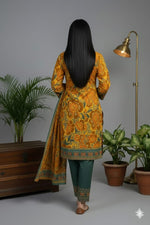 3 Piece Khaddar Suit-Printed