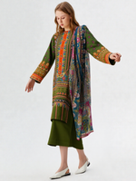 3 Piece Khaddar Suit-Printed
