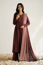 3 Piece Khaddar Suit-Printed